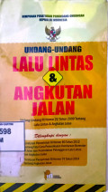 Undang-undang Lalu Lintas & Angkutan Jalan