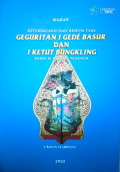 Keterbacaan dan Resepsi Teks : Geguritan I Gede Basur dan I Ketut Bungkling Karya Ki Dalang 
Tangsub